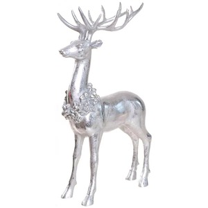 Premium <b>Silver</b> Reindeer Showpiece Modern Festive Decor Perfect for Shelf and <b>Table</b> Styling Use Wholesale From India - Product Image 6
