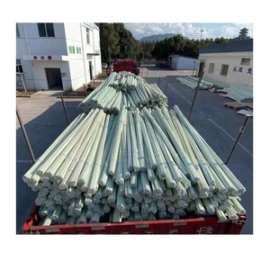 เหล็กเส้นโพลีเมอร์ FRP ขนาด 4-40 มม. เหล็กเสริมไฟเบอร์กลาสแบบมีเกลียว - Product Image 1