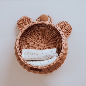 Panier de rangement rond en osier fait main, étagère en rotin naturel écologique, multifonctionnel et moderne, fabriqué à Hanoï - Product Image 2