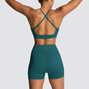 wholesale Seamless Yoga Set Women High Waist Gym Leggings Sports <b>Top</b> Underwear for Yoga Workout - Product Image 6