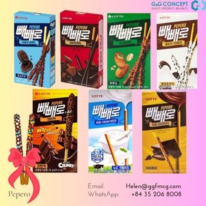 Lottee pepero Choco Cookie 32G ประเภทผลิตภัณฑ์บิสกิตสำหรับขายส่ง