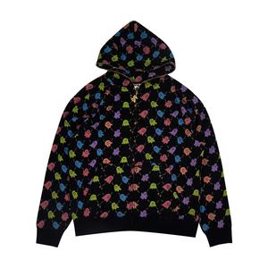 <b>Custom</b> Logo Full Zip up All Over Print <b>Hoodie</b> 450 Gsm Heavy Weight Men's Streetwear <b>Jacket</b> Oversized and Plain Dyed - Product Image 4