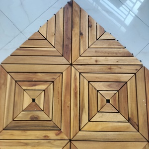 Carreaux à emboîter modernes en bois d'acacia 300x3000mm Carreaux décoratifs lisses pour jardin de balcon intérieur/extérieur - Product Image 1