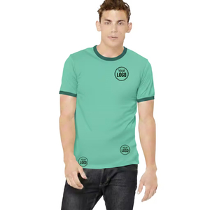 เสื้อยืดไหมพรมทรงโอเวอร์ไซส์สำหรับผู้ชาย พิมพ์ลายดิจิตอล โลโก้สั่งทำ ผ้าฝ้าย 100% รับผลิตแบบ OEM ODM - Product Image 2