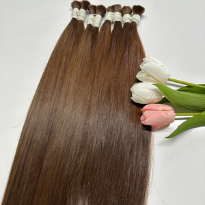 Vente en gros 100% naturel brut vierge couleurs cheveux humains haute qualité en vrac extensions de cheveux humains - Product Image 1
