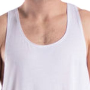 Camiseta sin mangas para hombre, estilo racerback, atlética, transpirable, ligera, para gimnasio, entrenamiento, deportiva, informal, de verano - Product Image 3