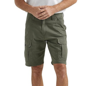 Shorts pour hommes personnalisés en maille de coton écologique 100% polyester, taille mi-haute avec cordon de serrage, style urbain, respirants - Product Image 1