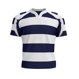 Ensemble de maillot et short de rugby personnalisé de qualité supérieure avec logo, sublimé, respirant, à séchage rapide, pour hommes, tenue de sport - Product Image 2