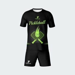 Uniforme Deportivo de Pickleball para Hombre, Diseño Moderno, Ligero, Transpirable, de Secado Rápido, Manga Corta, 100% Poliéster - Product Image 2