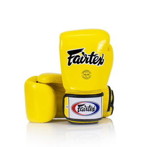 ถุงมือชกมวย Fairtex คุณภาพพรีเมียม หนังวัวแท้ แบบผูกเชือก สำหรับมวยไทย ฝึกซ้อม และแข่งขัน ผลิตตามสั่ง - Product Image 3