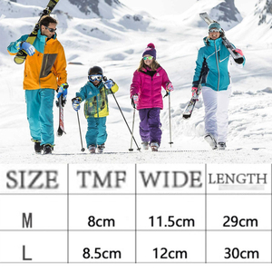 Gants de ski et de snowboard imperméables de haute qualité, confortables, antidérapants, avec logo personnalisé pour les sports d'hiver en plein air pour hommes - Product Image 5