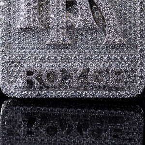Colgante de Diamante de Calidad Real, Plata con Moissanita, Estilo Hip Hop, Joyería Fina para Ocasiones Especiales a Precios de Mayoreo - Product Image 4