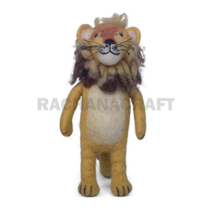 Jungle King lana fieltro León fieltro Animal cosas juguete artesanía peluche bebé móvil adornos decoraciones directo de fábrica al por mayor - Product Image 1