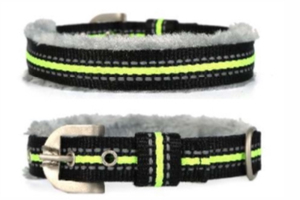 Premium Quality Skin Friendly Soft Fur Dog <b>Collar</b> with Reflector for Sensitive Dogs from Divine International - Product Image 2