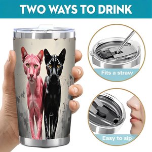 Stainless Steel Tumbler 20oz Double Wall Vacuum <b>Insulated</b> Travel <b>Cup</b> With Lid For Hot Cold Drinks - Product Image 5