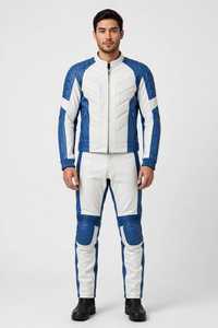 ชุดแจ็คเก็ตและกางเกงหนังสำหรับขี่มอเตอร์ไซค์สีดำส้มแบบแบล็คโคลสสำหรับผู้ชาย แขนยาว พร้อมอุปกรณ์ป้องกัน - Product Image 4