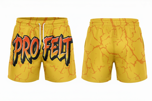 Shorts de sport unisexes pour hommes, en coton lourd 100 %, imprimés en relief personnalisés, respirants, à séchage rapide, style streetwear - Product Image 5