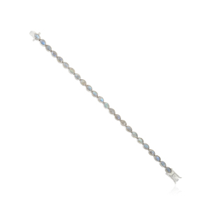 Magnifique bracelet tennis unisexe en argent sterling 925 de haute qualité avec opale naturelle, accessoires de joaillerie raffinés - Product Image 6
