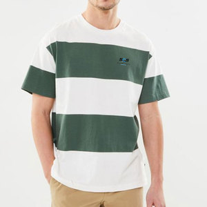 เสื้อยืดโอเวอร์ไซส์สีพื้นทรงหลวม พิมพ์โลโก้ตามสั่ง สำหรับผู้ชาย ใส่ได้ในฤดูร้อน ผลิตจากผ้าฝ้าย 100% ผลิตในประเทศปากีสถาน - Product Image 2