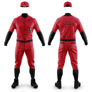 Uniforme de Béisbol Personalizado con Diseño OEM, Uniforme de Béisbol al por Mayor para Hombres, Uniforme de Béisbol en Blanco para Adultos - Product Image 3