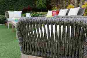 Ensemble de canapés de salon d'extérieur RASF-168 avec corde tressée à la main - Product Image 5