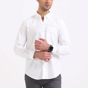 Camisa Clásica Blanca con Botones, Camisa Formal de Vestir, Uniforme de Oficina, Estilo de Atuendo Ejecutivo - Product Image 5