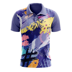 Chemises polo pour hommes personnalisées de haute qualité à manches courtes, respirantes, à séchage rapide, en polyester, sublimation - Product Image 3