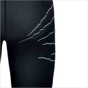 Men's <b>Black</b> Spandex High Elastic Waist Breathable Quick Dry Casual Athletic Shorts Solid Color Front Logo 220g Knitted - Product Image 6