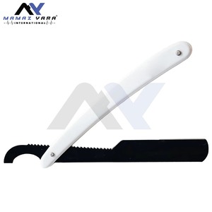 Professional White Black Folding Manual Turkish Razor for <b>Men</b> Barber Straight Edge Shaving Razor Barbershop Grooming Tool Salon - Product Image 3