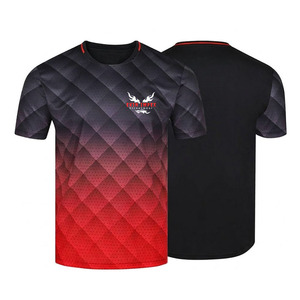 Camiseta de Manga Corta para Hombre Ekin Impex, Cuello Redondo, Estampado Geométrico, Secado Rápido, Estilo Urbano, Corte Regular, Poliéster, Logotipo Frontal Tejido - Product Image 1