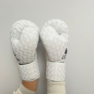Guantes de MMA de Piel Sintética de Alta Calidad con Logotipo Personalizado, Diseño de Ojo de Gato Blanco, Impermeables, con Cierre, Tallas de 4oz a 14oz - Product Image 4