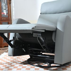 Piccolo moderno blu-grigio sedia a dondolo girevole sedia a dondolo di 360 gradi a dondolo per asilo nido soggiorno Home Theater Seat Phone - Product Image 6