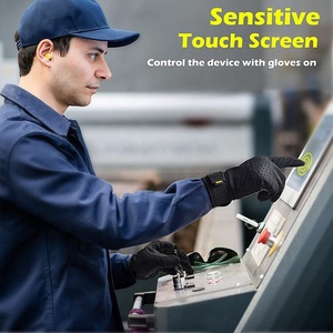 ถุงมือหนังป้องกันการบาดทำงานกลางแจ้งปรับแต่งได้ใช้ได้กับหน้าจอสัมผัส - Product Image 5