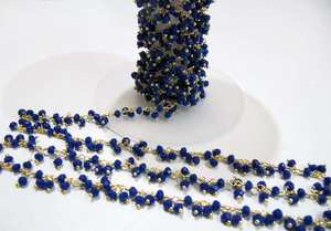 Chaîne de perles rondes en laiton de 3 mm, plaquée noir/argent/or, pour la fabrication de colliers et de bracelets - Product Image 4