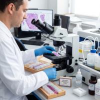 Pre Cleaned 25x75mm Microscope Slides with Multiple Types for Laboratory Histology and Microscopy Use Plain Frosted Concave