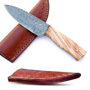 Durable Multi Usage Damascus Steel Blade Outdoor Camping Fixed Blade Knife - Product Image 4