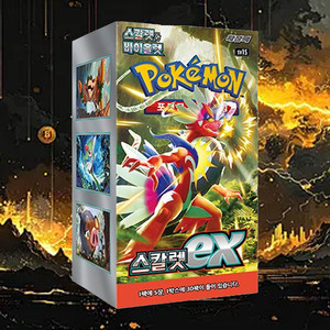 Cartas Pokémon Escarlata, Versión Coreana, Caja de Sobres, Paquete de Expansión, Juego de Cartas Coleccionables Premium - Product Image 1