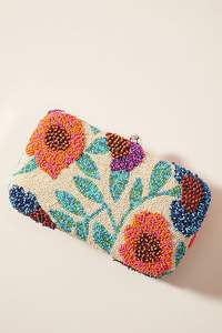 Bolso de Mano Clásico de Lujo Hecho a Mano con Cuentas y Flores, Cartera de Noche Multicolor Bordada para Mujer, Bolso Bohemio de Moda - Product Image 2