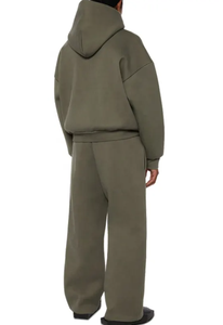 Chándal Deportivo Personalizado al por Mayor, Color Sólido, 100% Algodón, 500 GSM, Chándal Liso para Hombre, Chándal Esencial para Hombre - Product Image 2