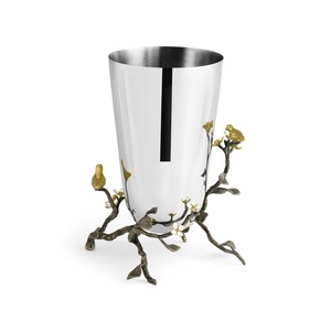 Vase de luxe indien en métal Saleem International 2026, vase ginkgo artisanal, vase ginkgo de qualité supérieure - Product Image 1