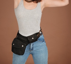 Bolso Bandolera de Cuero Genuino Impermeable, Personalizable, Estilo Vintage, Unisex, con Cierre de Cremallera, Alta Calidad - Product Image 5