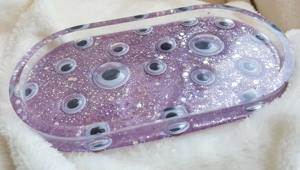 Bandeja de Resina al por Mayor, Bandeja Decorativa Profesional de Resina para Exhibición de Joyas, Bandeja de Arte Epoxi Hecha a Mano, Precio de Fábrica Personalizado - Product Image 5