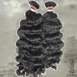 Extensions de cheveux humains vierges Remy de qualité supérieure, bruts, provenant de temples indiens, à double trame, prêts à l'emploi pour la décoloration, lisses - Product Image 4