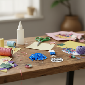 Paillettes ILAN 6mm Blu 15g Per Artigianato e Decorazione - Product Image 3