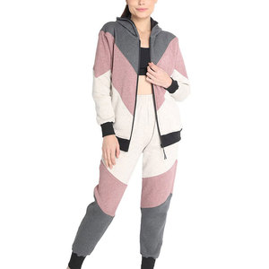 Conjunto Deportivo de Felpa para Mujer, Estilo Nuevo, Sudadera con Cierre y Pantalones Jogger, Ropa Casual de Invierno, Proveedor Mayorista - Product Image 5