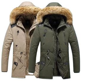 Parkas d'hiver pour hommes, taille moyenne, respirants, épais et chauds, vêtements d'extérieur tendance - Product Image 1