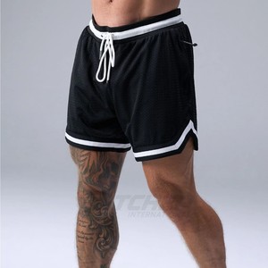 กางเกงขาสั้นกีฬาเอวกลางน้ำหนักเบา ผ้าแคนวาสตาข่ายระบายอากาศ ป้องกันรอยยับ สำหรับผู้ชาย จำหน่ายส่ง - Product Image 3