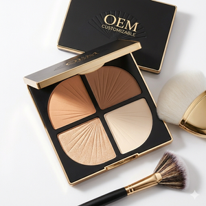 OEM Customizable Pressed Powder Bronzer Face Contour Highlighter Makeup Premium Quality <b>Sunscreen</b> <b>Waterproof</b> New Hot Sales - Product Image 1