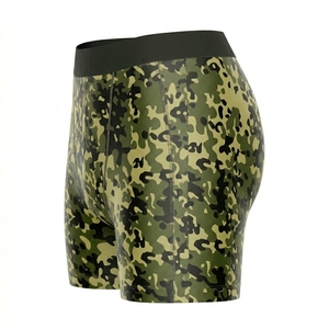 <b>Men's</b> Camouflage <b>Compression</b> <b>Shorts</b> Mid Waist Elastic Breathable Spandex Polyester <b>Short</b> <b>Shorts</b> Casual Style - Product Image 3