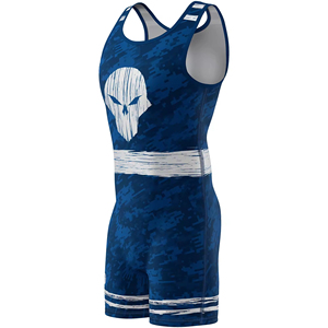 Wholesale Custom Powerlifting Wrestling <b>Singlet</b> for Adults GYM <b>Weightlifting</b> Sport Set Printed Techniques Spandex/220g - Product Image 2